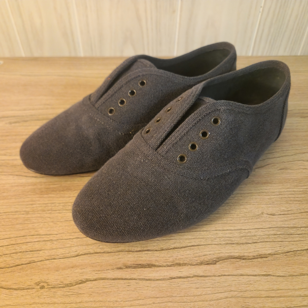 Joie Canvas Slip-on Oxfords - Style "Marvin" - Color "Caviar" - Size US Women 8